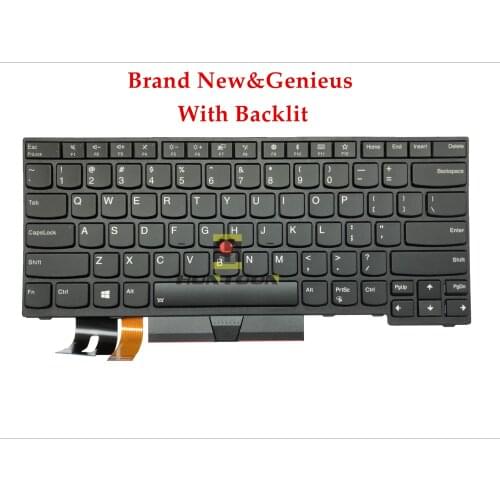 New Original US Layout for Lenovo Thinkpad E480 T480S L480 T490 E490 T495 L490 L380 L390 Backlit Keyboard 01YN329 01YN409