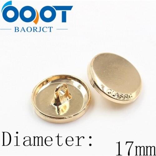 OOOT BAORJCT A-18321-430,10 pcs,17 mm High quality classic fashion metal buttons clothing accessories DIY handmade