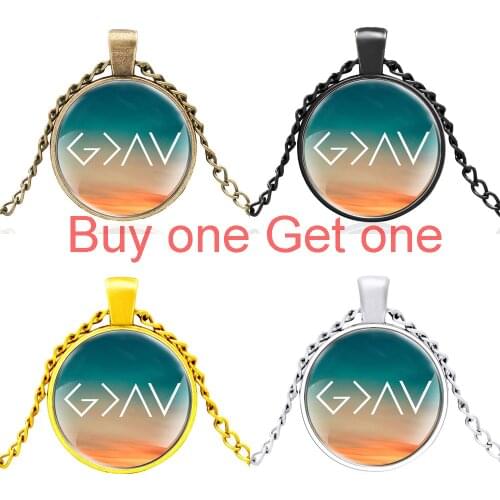 Bible Verse Symbol Vintage Glass Dome Pendant Necklace Men Women Charm Accessories Jewelry Gifts