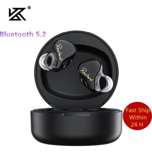 KZ SKS Black TWS Bluetooth 5.2 1BA+1DD Hybrid Earphones Game Sport Earbuds Touch Control Noise Cancelling Headset KZ Z1 S1 Z3