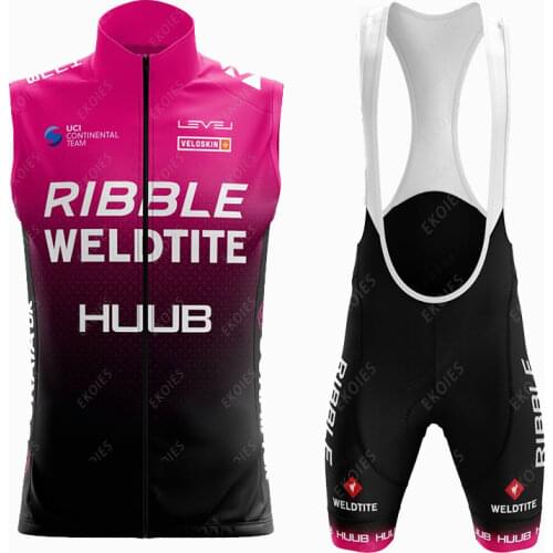 HUUB Sports Team Cycling Clothing 2021 Ribble Weldtite Cycling Jersey Sleeveless Mens Mountain Bike Uniform Ropa De Ciclismo