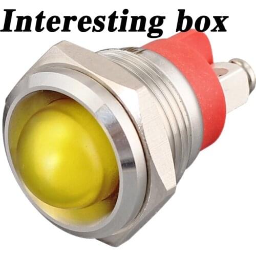 Free shipping GQ16mm metal indicator LED 12V 24V220V DIY handmade accessories