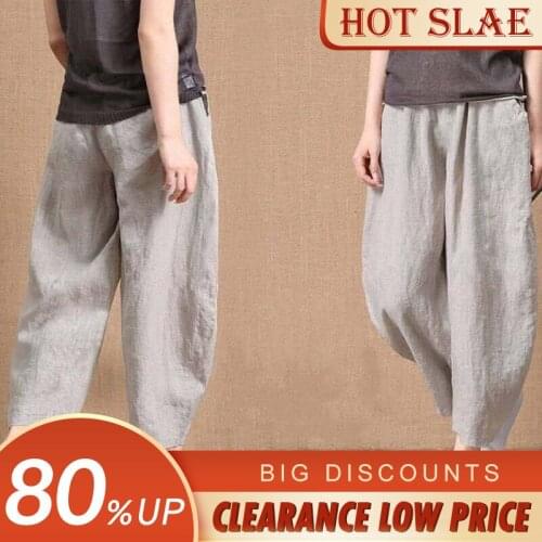 Женские льняные брюки TUOLUNIU China At AliExpress