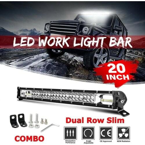 Vinte Polegadas 1200w Liderou A Combinação De Centro De Linha Dupla Trabalho Caminhão Atv "22" E Virar Caminhão De Táxi No / Off