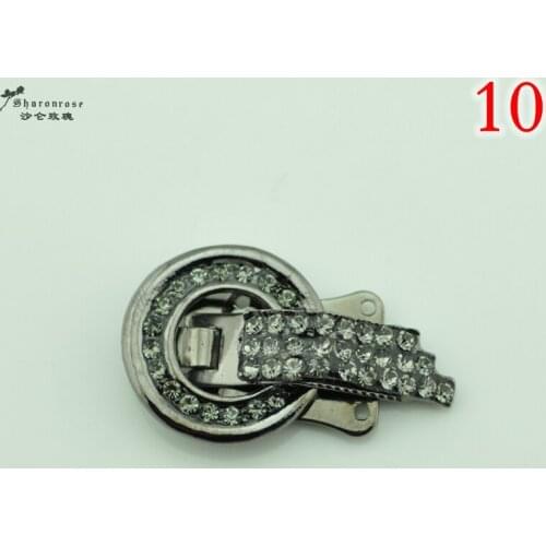 High quality mini Fur coats buckles button made of brass/Zinc Alloy,Rhinestone decorative metal Buckles. mink buckle accessories