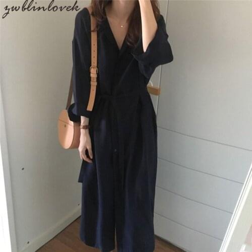 Women Loose Outwear Long Sleeve V-Neck Solid Lapel Windbreaker Jacket Coat Female Spring Wild Stretch Cardigans Overcoat 2C0035