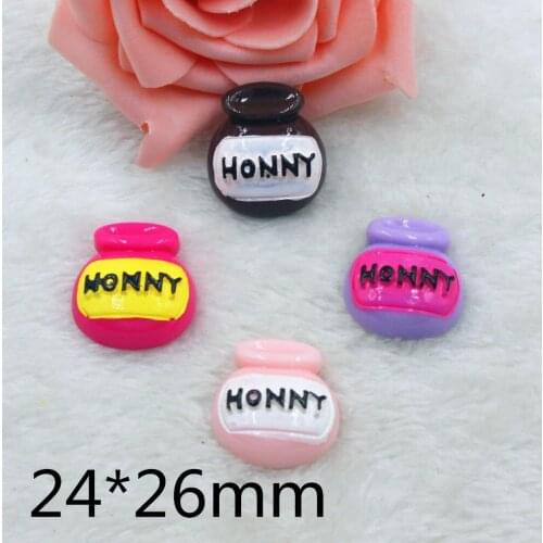 10pcs/lot flat back resin foods honny DIY resin cabochons accessories