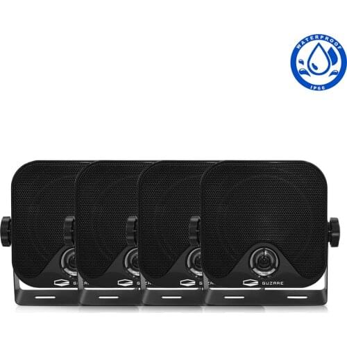 100Watts 4Inch Marine Waterproof Speakers Heavy Duty Outdoor Boat Speakers Surface Mount For ATV UTV Truck Bath Pool Golf Carts