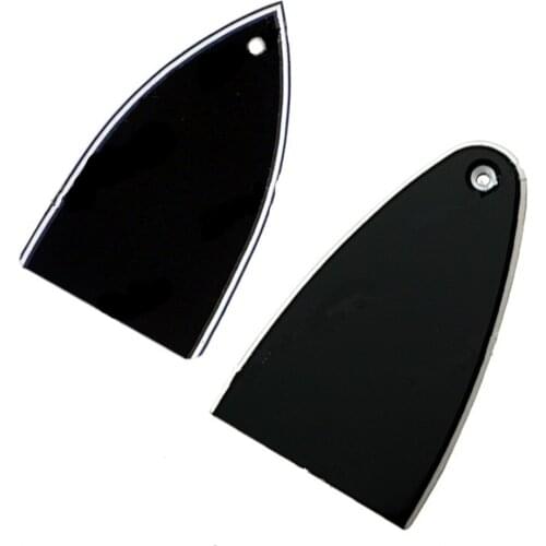 2Pcs/lot Black Plastic 1 hole Truss Rod Cover Plate For Bass electric Guitar accessories Parts