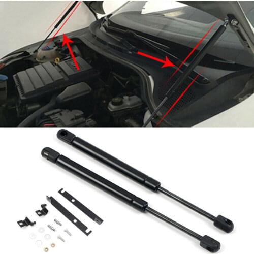 Pair Black Front Hood Gas Spring Strut Shock Damper Lift Support Bar for Toyota Corolla Cross 2020 2021 Car Styling