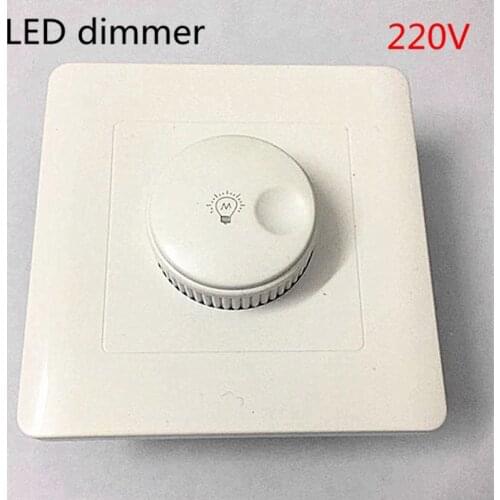 220V LED light thyristor dimmer switch Downlight Spotlight Incandescent lamp 86 type brightness dimming device 300W