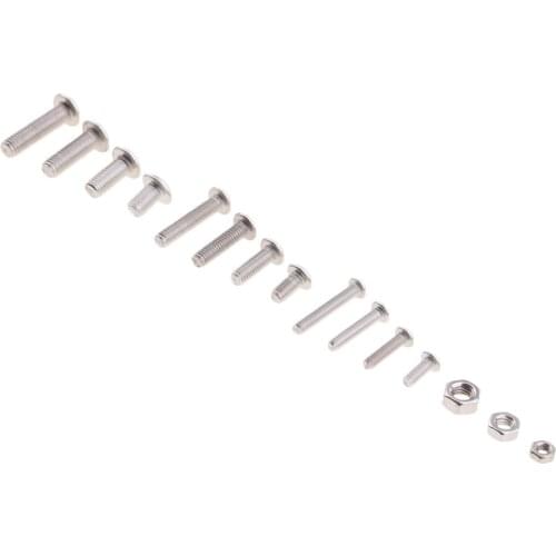 500Pcs M3 M5 Button Head Hex Socket Cap Screws Nut & Plastic Box