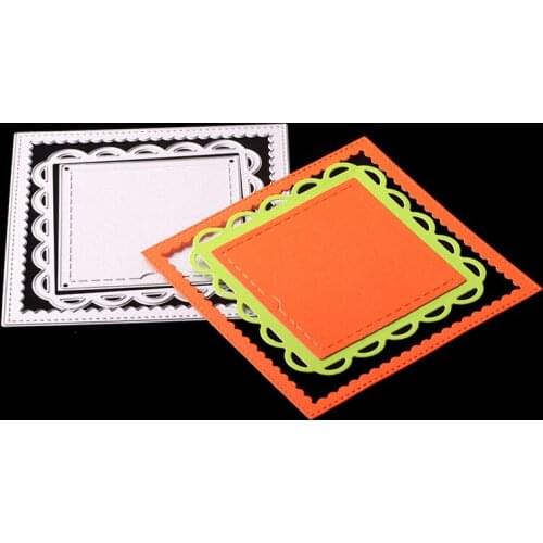 97*97mm Square Metal Cutting Dies for scrapbooking Stencils for Craft Paper DIY Scrapbook new Cut Template