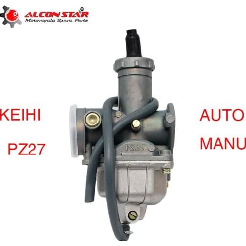 Alconstar Keihi Motorcycle PZ27 27mm Carburetor Auto Manu Carb For 150cc CG150 Karting Single-cylinder Riding Type