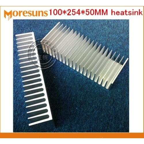 Free Ship High power aluminum radiator/Electronic power tube led heat dissipation 100*254*50MM Heatsink Cooler For Led Lights