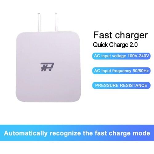 Quick Charger 2.0 Suitable for smartphone Input 100V-240V Output 5V/2A 9V/2A 12V/1.5A Quick adapter