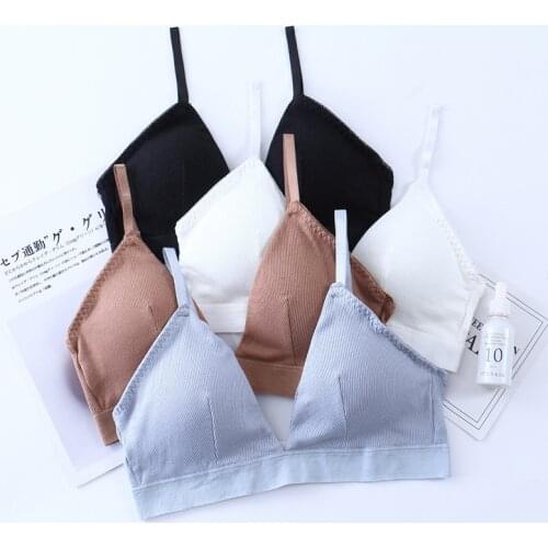 Sexy Push Up Bras for Women Sexy Lingerie Female Brassiere Back Buckle Padded Underwear Deep V Wireless Bra French Bralette