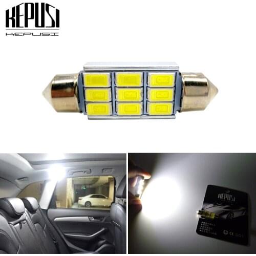C5W 12V Festoon 31mm 36mm 39mm 41mm c5w LED Interior Light Bulb 5630 SMD 6500K White c5w led Auto Light for Car Styling