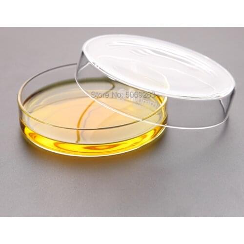2pcs 100mm Borosilicate glass Petri Culture Dish For Chemistry Laboratory Bacterial Yeast glass vessel