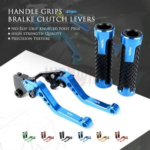 CNC Short Adjustable Brake Clutch levers Lever Handlebar Grips For KAWASAKI NINJA ZX7R ZX-7R 1989-2003 ZX9R ZX-9R 1994-1997