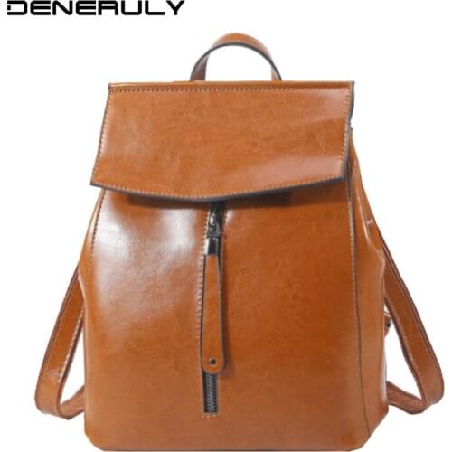 DENERULY Women's Leather Backpacks