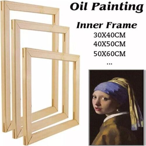 Wood Frame For Canvas Oil Painting Factory Price DIY Painting By Numbers Frame For Photo Inner Frame For Wall Art