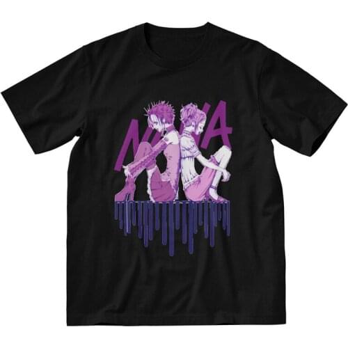 Mens Nana Osaki T-Shirt Harajuku Ai Yazawa Anime Manga Tshirt Short Sleeve Cool T Shirt Cotton Tee Tops Gift