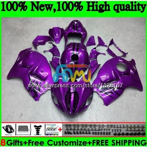Hayabusa For SUZUKI GSX-R1300 GSXR 1300 1996 1997 1998 1999 2000 2001 48BS.125 GSXR1300 96 97 98 99 00 01 Fairings New purple
