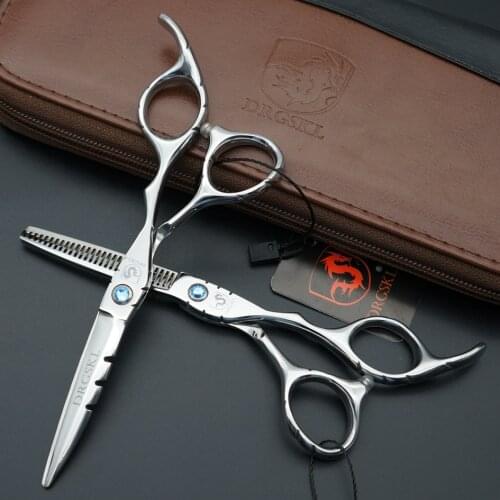 HOT sell knifes shape professional hair scissors high quality, 5.5/6.0 Inch barber hair hairdressing scissors hair tesoura