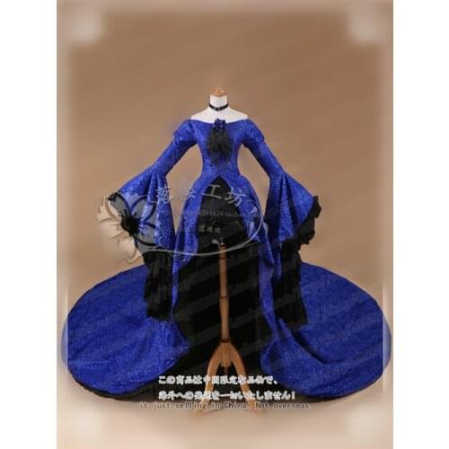 Len Vocaloid Cosplay Blue Rose LEN cosplay costume 3P len blue rose dress Gorgeous Dress custom made/size