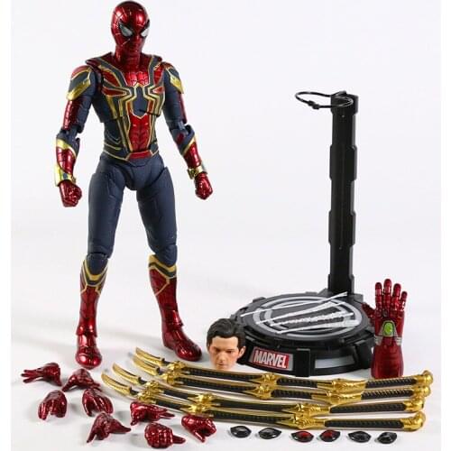 Marvel Avengers Endgame Iron Spiderman 1/7 Scale PVC Model Collection Action Figure Toy Gift
