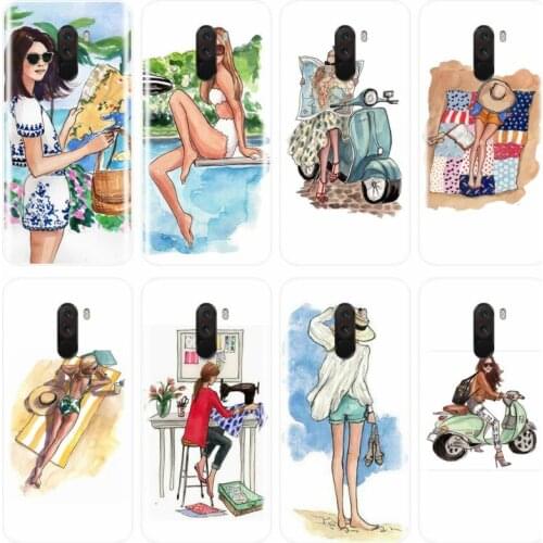 Fashion Classy Paris Girl Soft Silicone TPU Phone Case For redmi NOTE 4 5 6 7 NOTE 4X 5A 5 6 For redmi 4 4A 4X 5A 5 PLUS 6 pro 7