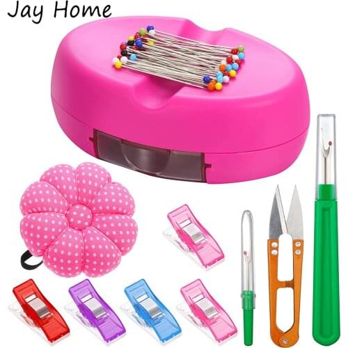 60PCS Sewing Pin Cushion Kit Magnetic Pin Cushion with Pumpkin Needle Cushion & Sewing Clips & Seam Rippers for DIY Sewing Craft