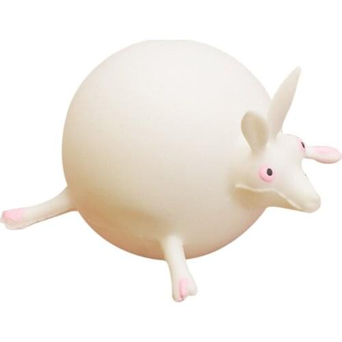 T5EC Inflatable TPR Blowing Toys with Straws Squeezed and Played at Will After Blowing into Big Size Imitating Animal Shapes