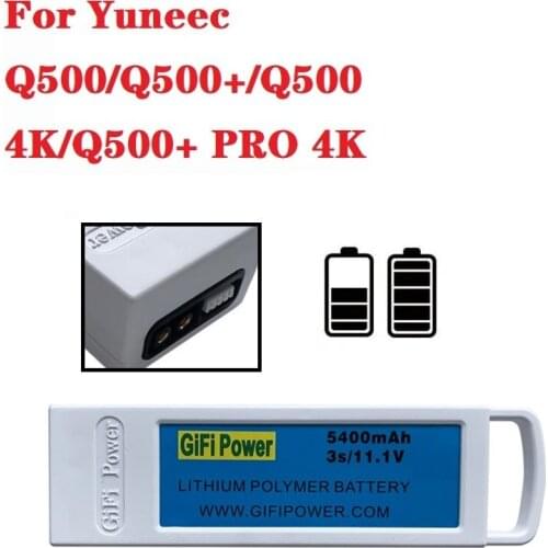 Original 11.1V 5400mAh Upgarded Lithium RC Battery and charger for Yuneec Q500/Q500+/Q500 4K/Q500+ PRO 4K RC DRONE