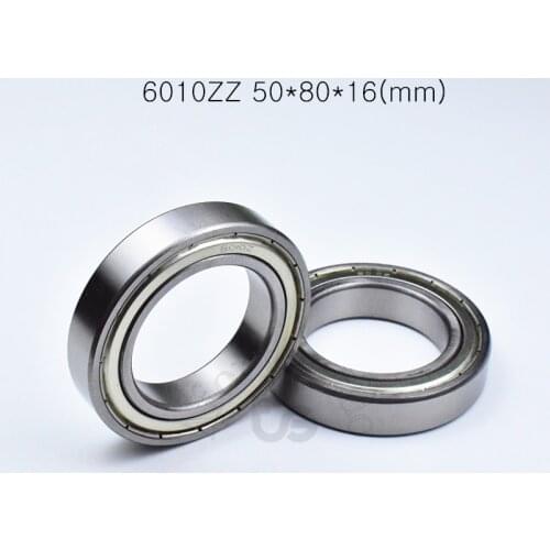 6010ZZ 50*80*16mm 1Piece bearing metal sealing bearings 6010 6010ZZ bearing