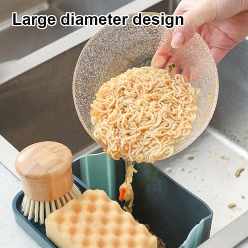 Double Suction Cup Hanging Sink Drain Basket Foldable Storage Box For Home Kitchen ALI88