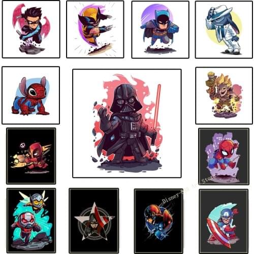 Catoon Star Wars Marvel Avengers Posters Darth Vader Yoda Posters Canvas Painting Prints Art Wall Picture Kid Room Decor Cuadros