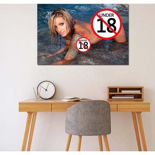 Sexy Tattoo Girl Hot Body Wall Art Poster Canvas Painting for Living Room Home Decor Decorative Wallpaper