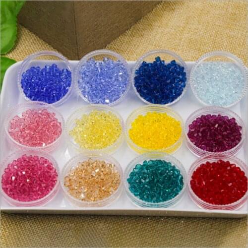 Multicolor Top AAA Quality Glass Beads 3mm 4mm 6mm Crystal Beads For Jewelry DIY Making Charms Bracelet Accessories