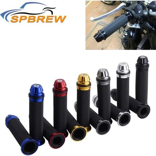 SPEEDWOW 7/8" Universal Motorcycle Handlebar Grips CNC Racing Motorbike Handle For Honda Yamaha KTM Motocross Moto Grip Pit Bike