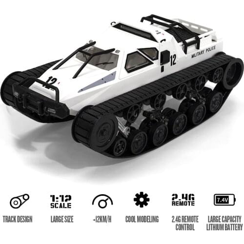 1/12 2.4GHz Electric Caterpillar RC Tank 360° Rotating Remote Control Tank Panzer Armored Vehicle Toys 20Mins Long Playing Time