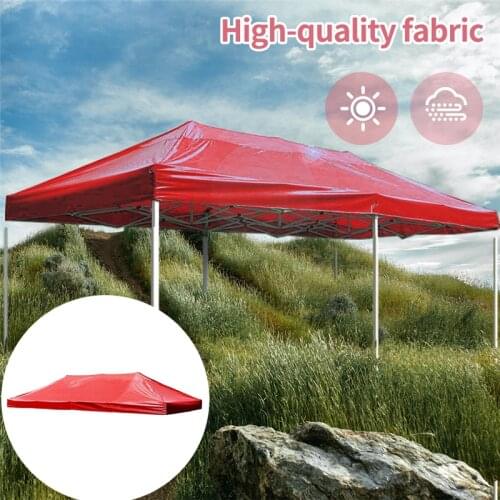 1x Replacement Double Top Cover Tent Canopy Outdoor Gazebo Camping Beach Accessories for Hiking Park Fishing Backyard 3x6m Tarps