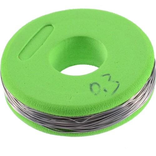 10 Meter 0.3mm Diameter Nichrome Resistance Wire Resistor Wire Silver Tone for Hot Wire Foam Cutter Heating Cutting Machine