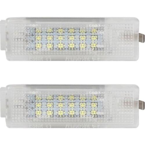 2Pcs 18SMD White LED Luggage Interior Light for vw Eos Golf MK5 MK6 MK7 Scirocco Sharan Tiguan PASSAT JETTA