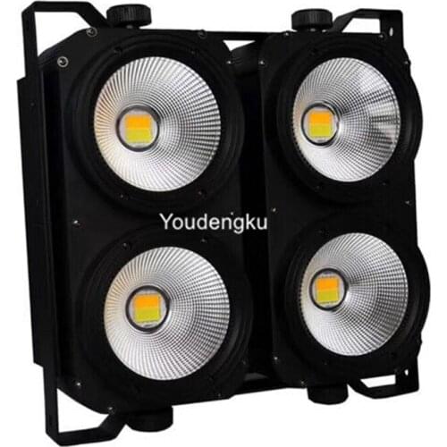 2 pieces High Quality 2x2 Matrix 4 eyes 100w 4 in 1 rgbw color cob led audiences blinders light
