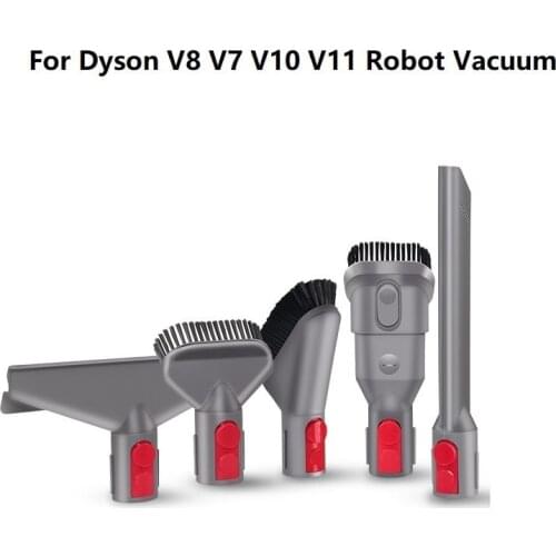 2021 Dust Brush Suction Head for Dyson V8 V7 V10 V11 Robot Vacuum Cleaner Parts Accessories Replacement Connector Hose Kits