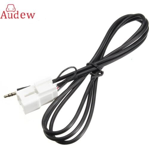 3.5mm 5 Pin Car Auto Interface Aux MP3 Auxiliary Audio Adapter Cable Ba-Bf Falcon AUX Cable Input MP3 Cable For Ford