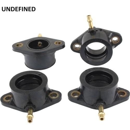 4x Motorcycle Rubber Carburetor Intake Manifold Boot Joint for Kawasaki Z400 1980-1983 Z500 Z550 KZ1000 KZ1100 1981 Accessories