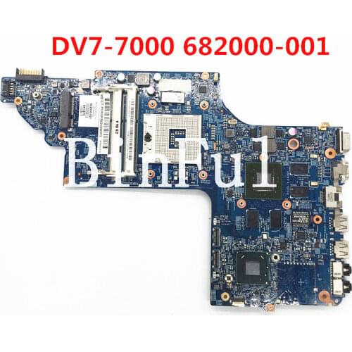 For HP DV7 DV7-7000 Laptop motherboard 682000-001 682000-501 681999-001 11254-3 48.4ST10.031 HM77 630M 1G 100% full Tested